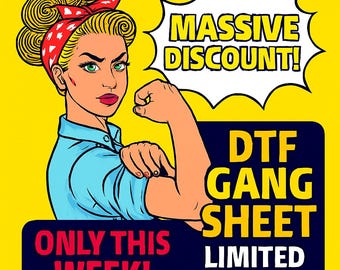 DTF Gang Sheet - Ready To Press Heat Transfer