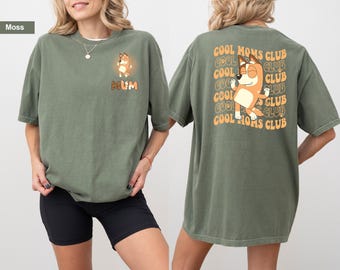 Comfort Colors Bluey Mum T-Shirt, Mother's Day Gift