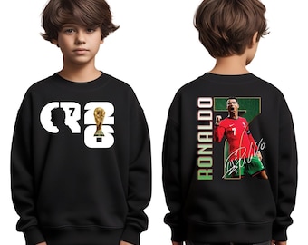 Cristiano Ronaldo 2026 Kids Sweatshirt, Soccer Football Shirt