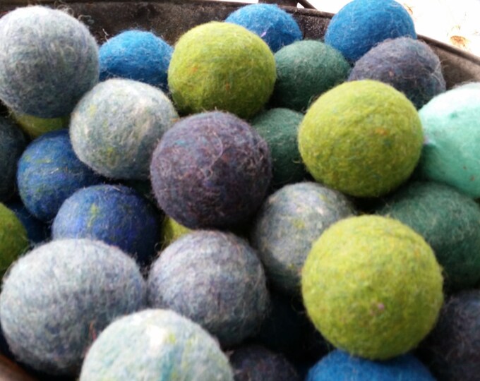 Wool Dryer Balls, Set of 6 Trees and Seas, Free Shipping to USA Etsy