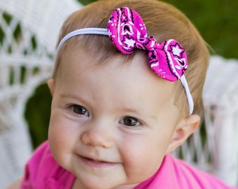 Bandana Hair Clip Bandana Headband Baby Girl Headband Etsy