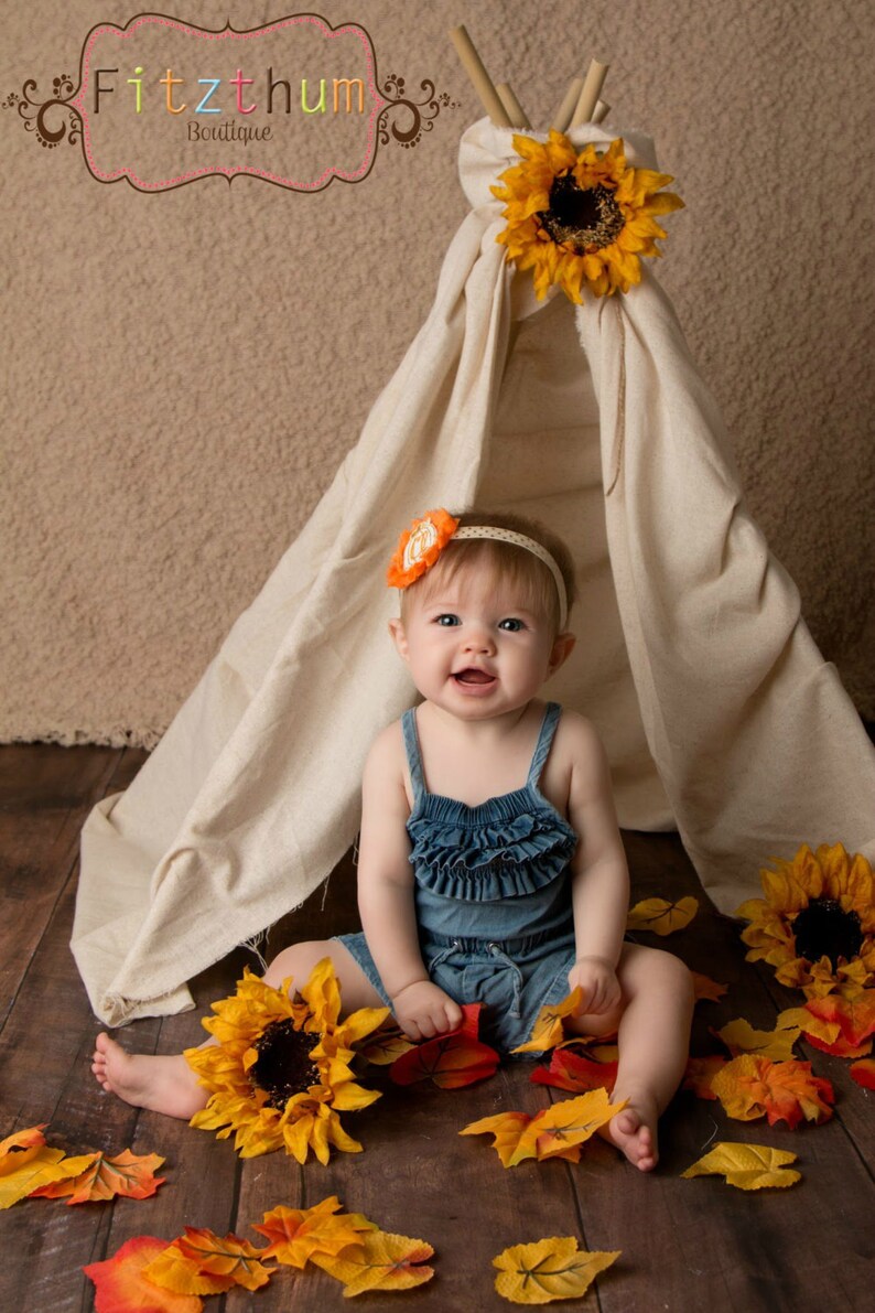 Personalized fall headband Fall baby headband Monogram headband Personalized baby headband Pumpkin patch headband