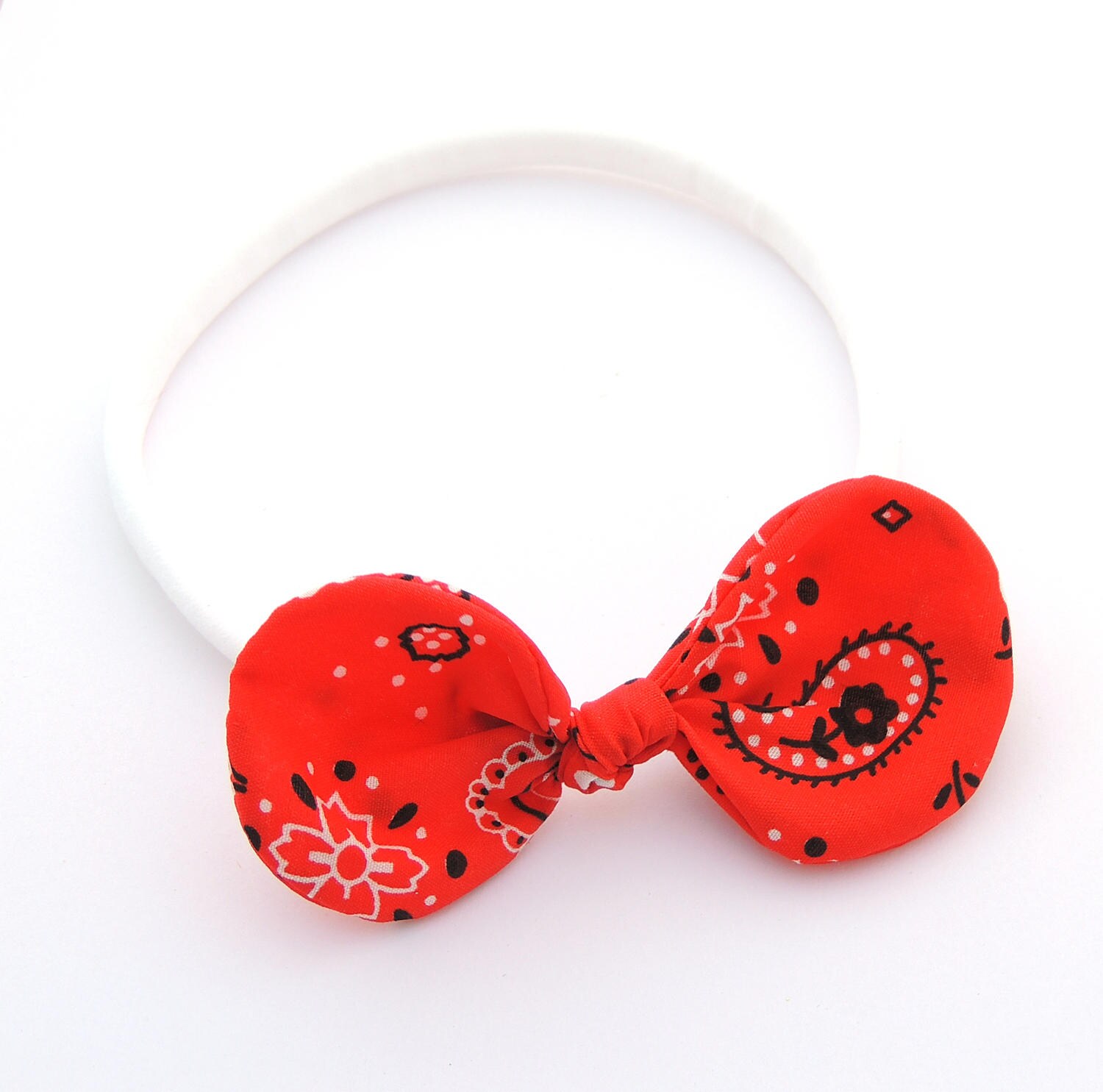 Bandana Hair Clip Bandana Headband Baby Girl Headband Etsy