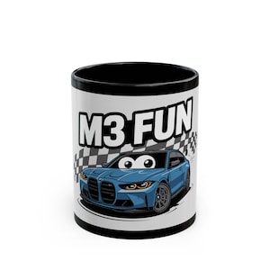 Fun Racing Mug for Car Enthusiasts | M3 Fun Coffee Cup | Gift for Dad | Race Day Mug | Automotive Gifts