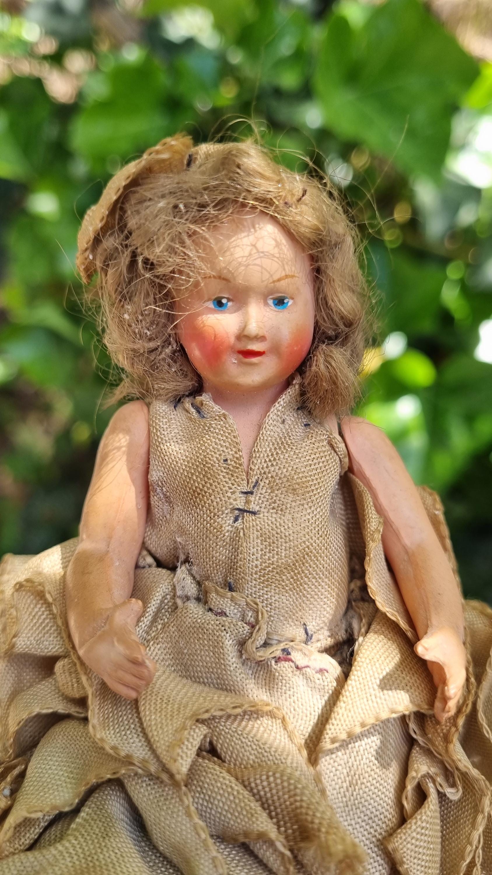 BELLA - Poupon non marqué - 24 cm - Bon état - Vintage