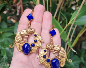 Askew London wild cat earrings signed VIDEO