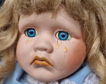 80s Crying doll porcelain Germany