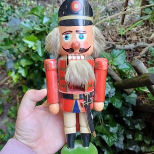 60s DDR Erzgebirge Expertic Nutcracker handmade wooden figurine Christmas decoration