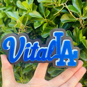 LA Dodgers personalized name logo