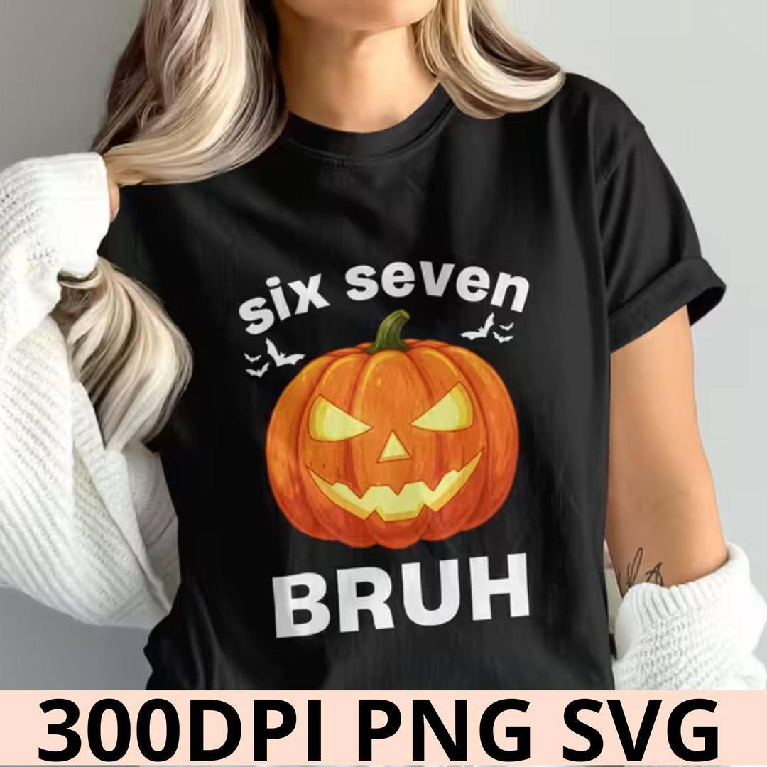 Six Seven 6 7 Meme Lustige Hände PNG SVG, Viral Internet Meme Humor ...