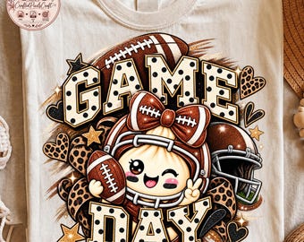 Glitter Football Dumpling PNG, Kawaii Football PNG, Cute Football Shirt, Dumpling Bow PNG, Football Sublimation