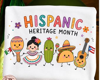 Hispanic Heritage Month PNG, Hispanic Pride PNG, Latino Culture PNG, Mexican Folk Art, Digital Download