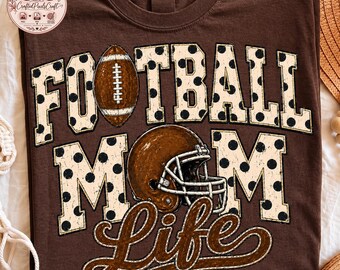 Football Mama PNG, Neutral Football Mama PNG, Leopard Football PNG, Preppy Game Day, Digital Download
