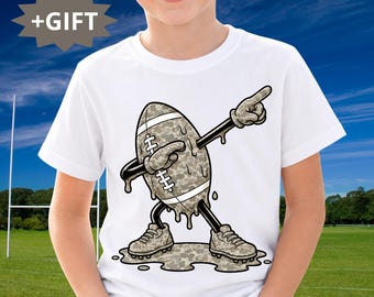 Camo Football Drip PNG, Funny Football Mascot PNG, Football Character, Boys Football Shirt, Digital Download
