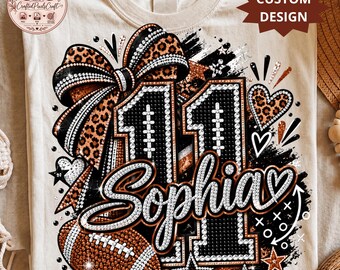 Custom Football Mom PNG, Personalized Football Mama PNG, Custom Name Football, Game Day Shirt, Digital Download