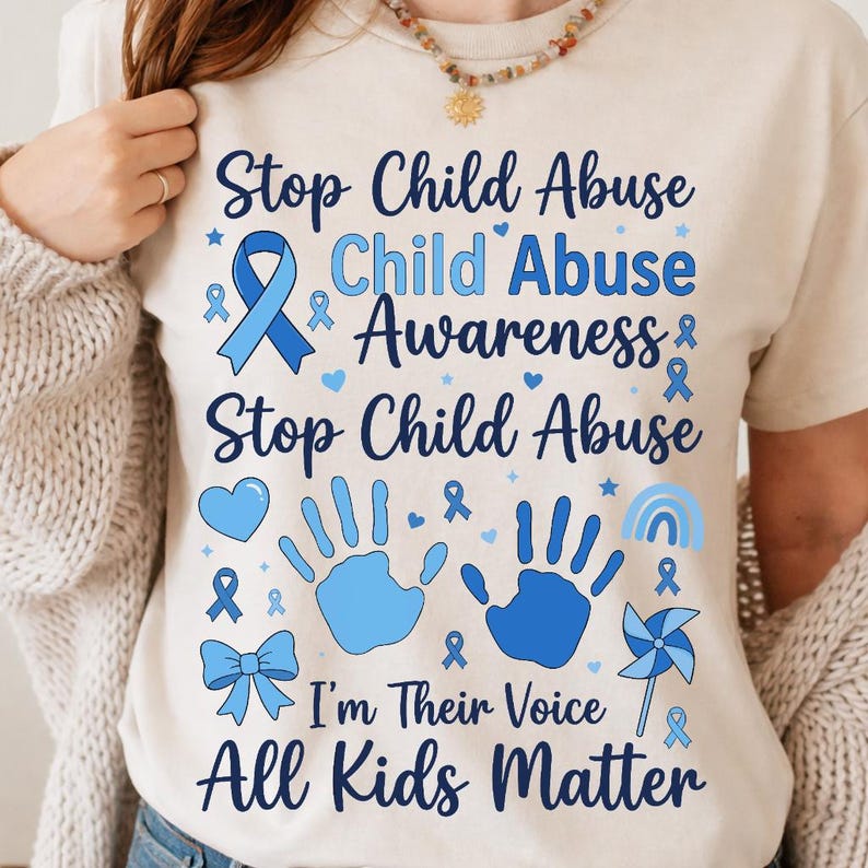 Stop Child Abuse PNG, Child Abuse Awareness Design, Blue Ribbon Shirt ...