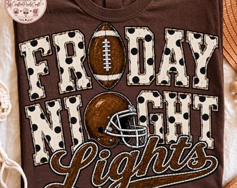 Friday Night Lights PNG, Football Mama PNG, Leopard Football PNG, Game Day Shirt, Digital Download