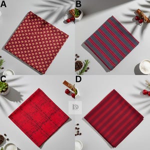 Hand Block Printed Cotton Napkins Set | Boho Farmhouse Table Decor