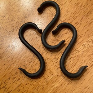 Hand forged S hooks #3
