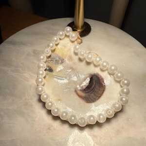 Pearl lined Oyster trinket dish