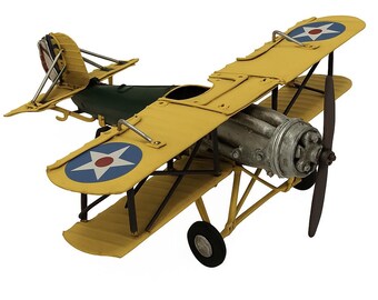 Vintage Red German Airplane Model: Classic Metal Decor - Etsy UK