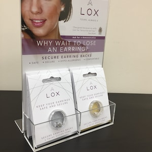 LOX Secure Clasp Earrings. Lifetime Warranty. Never Lose Your Earrings  Again 