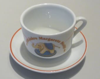Taza y platillo conmemorativos coleccionables Steiff