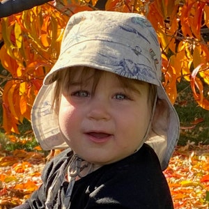 SEWING PATTERN: Unisex Baby Sun Hat for Girls and Boys, 3-8 Month, Adjustable Size, Eco-Friendly Up-Cycle Cottons image 5