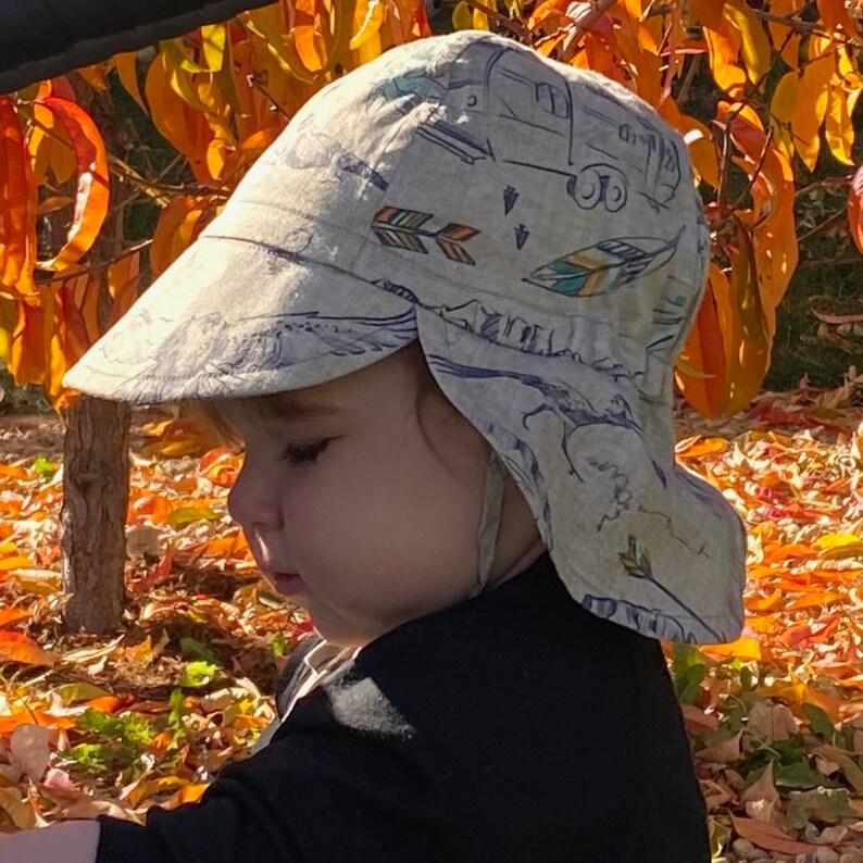 SEWING PATTERN: Unisex Baby Sun Hat for Girls and Boys, 3-8 Month, Adjustable Size, Eco-Friendly Up-Cycle Cottons image 6