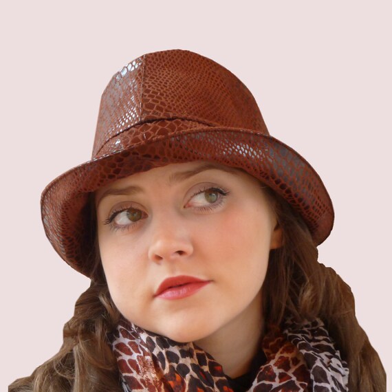 SEWING Pattern:snakeskin Fedora Rain 