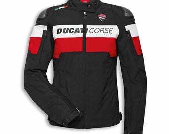 Ducati Cordura Textile Motorcycle Jacket | Waterproof CE Armoured Riding Gear