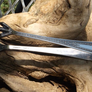 Sterling Silver Eagle Claw Sugar Cube Tongs 4 1/2 inches