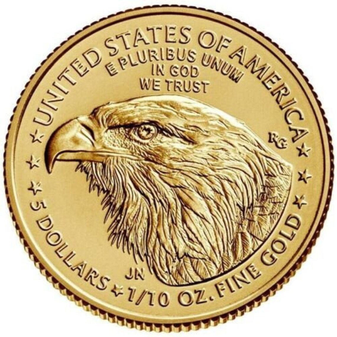 1/10 oz TIPO 2 American Gold Eagle brillantemente sin circular Etsy