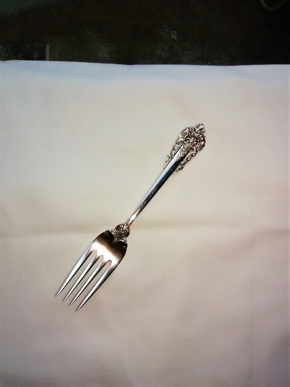Sterling Wallace Grande Baroque SALAD FORK 6 1//2/" No Monogram