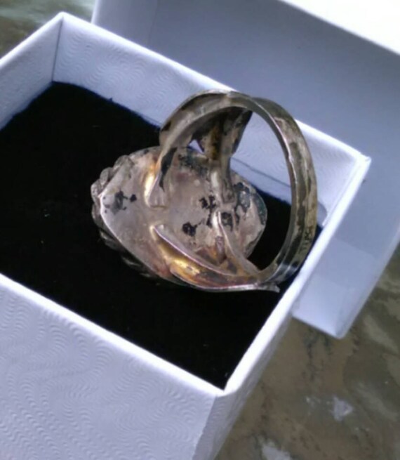 Navajo Sterling's Silver Ring with Nevada Turquoi… - image 4