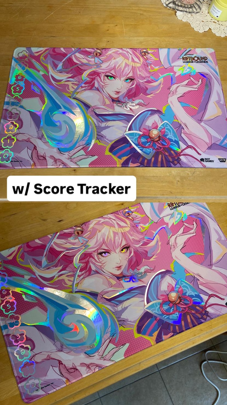 Pink Sprite Riftbound Vinyl Foil Playmat | Riftbound | League of Legends TCG - Etsy