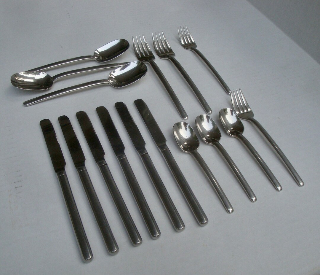 Mikasa ZENA Stainless Steel Flatware, 16 Pcs. Etsy