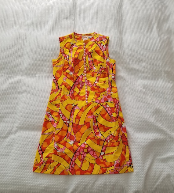 yellow and red combination dress