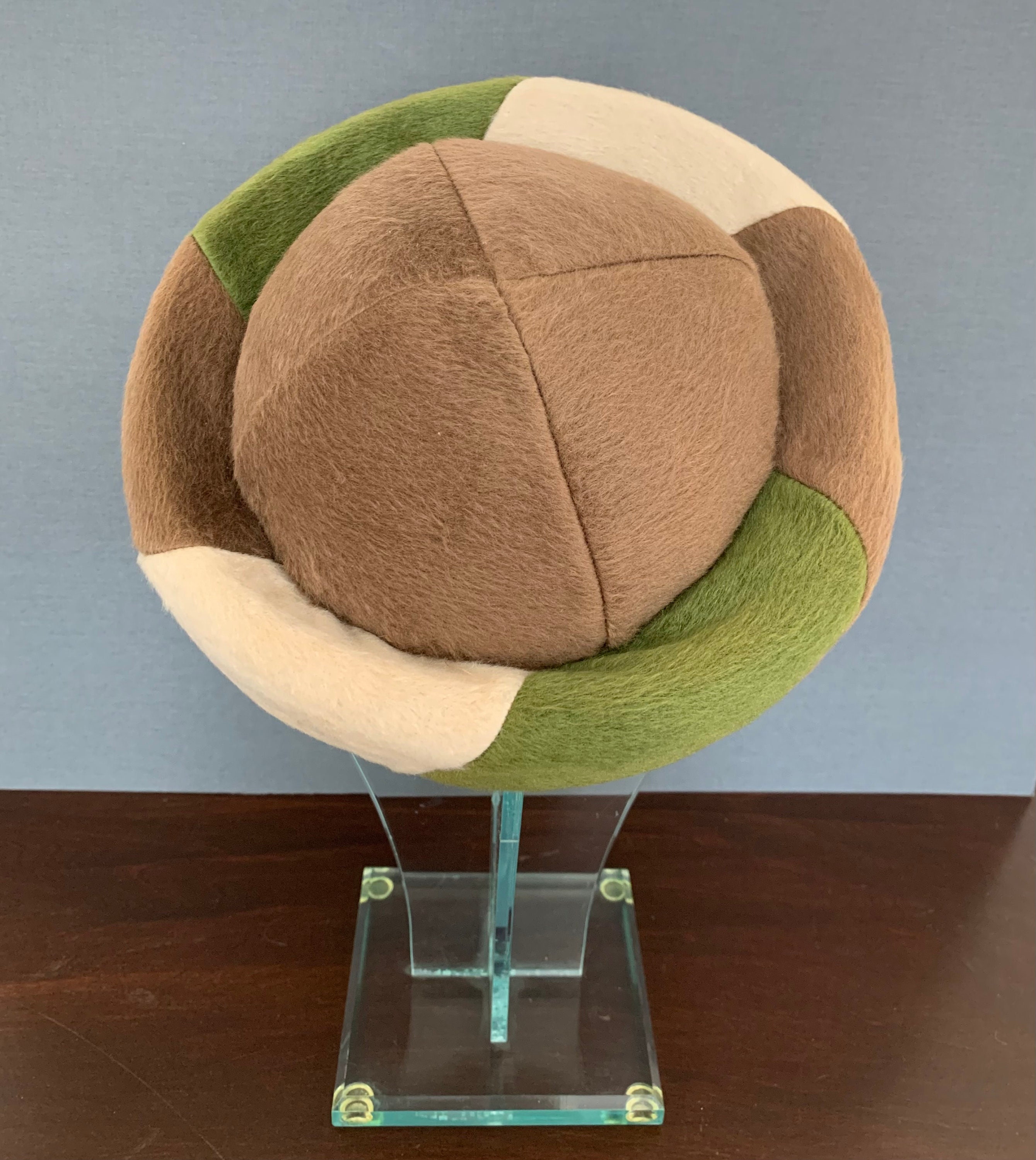 Vintage Pillbox Hat Olive Green Women\'s Hat Olive Green Pill Box Hat - Etsy main image 3