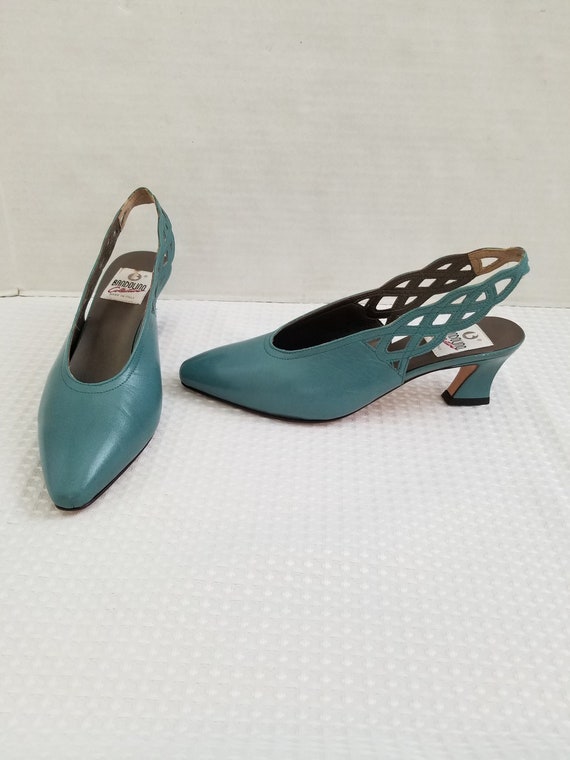 turquoise color shoes