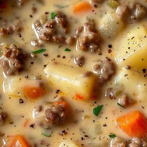 Beef and Potato Soup Recipe PDF – Printable Digital Baking Recipe, Instant Download