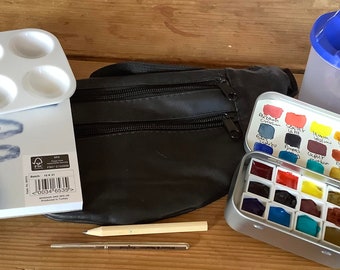 Watercolour Travel Set with artist quality paint