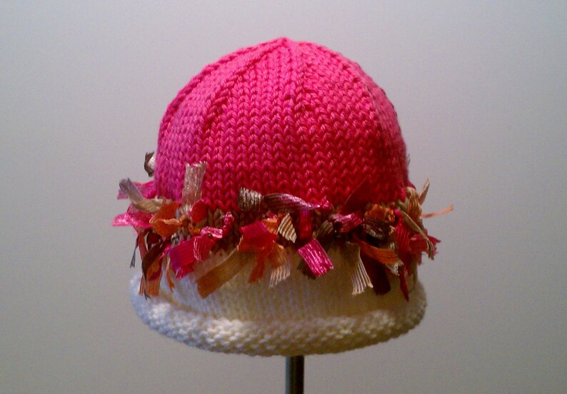 PDF PATTERN: Miss Muffet Hand Knit Hat For Infants, Toddlers & Children image 5
