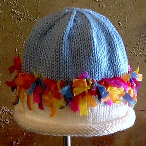 PDF PATTERN: Miss Muffet Hand Knit Hat For Infants, Toddlers & Children image 6