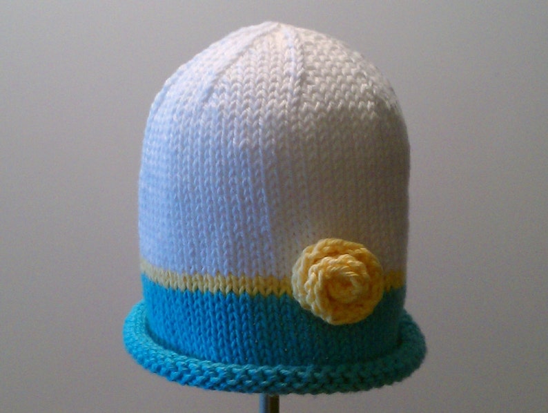 PDF PATTERN: Vera Rose Hat For Infants, Toddlers & Children image 5