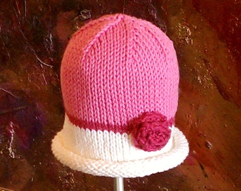 PDF PATTERN: Vera Rose Hat For Infants, Toddlers & Children