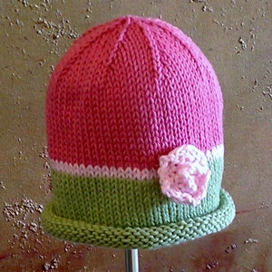 PDF PATTERN: Vera Rose Hat For Infants, Toddlers & Children image 3