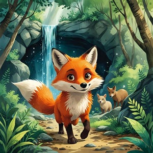 The Brave Little Fox – Children’s eBook PDF, Kids Story Ages 4–7, Magical Forest Adventure, Instant Download Bedtime Story