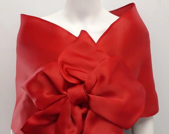 Wrap with Asymmetrical Bow