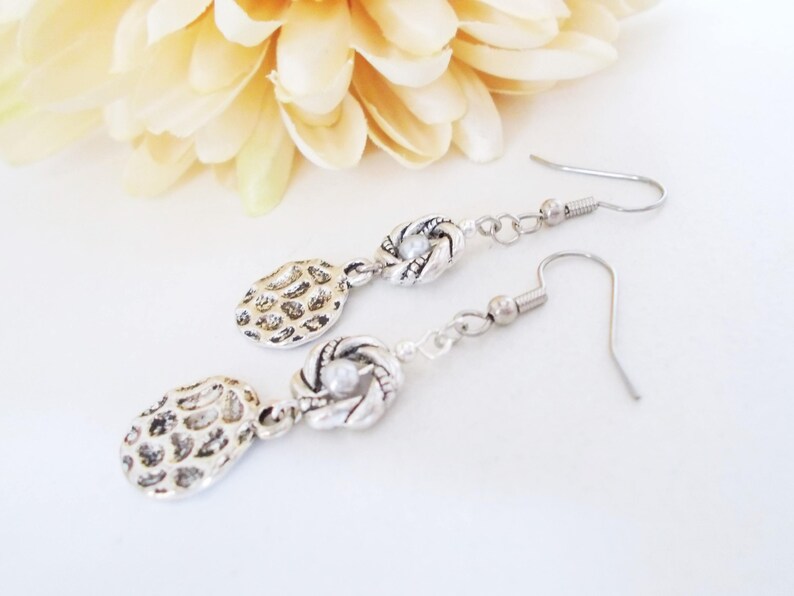 Silver Jewelry Handmade Birthday Gift for Women Jewelry Ethnic Boho Dangle Earrings Sterling Silver Jewelry Pewter Earrings Bohemian